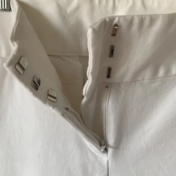 Alfani White Pants Size 12 Cotton/Rayon/Spandex - Picture 4 of 6